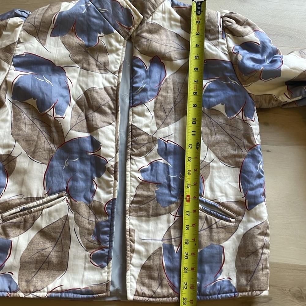 OOAK vintage floral Huba printed puff sleeve jacket - Picture 9 of 11